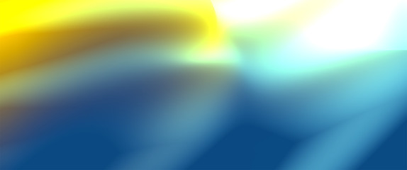 Banner with a beautiful gradient from yellow to bright blue.