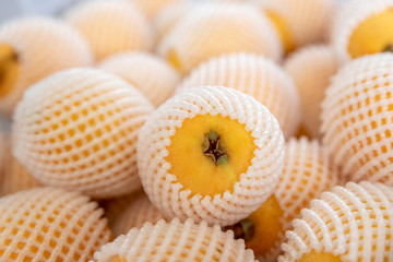 Close up loquat, golden fruit