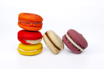 macaroni dessert, sweet and colorful french macaroni