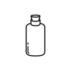 bottle icon in trendy flat design 