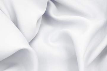 Plakat surface texture of white fabric close up background