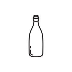 bottle icon in trendy flat design 