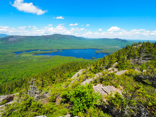 Fototapeta na wymiar Scenic view of lake in the mountains
