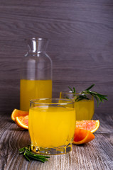Orange drink with rosemary