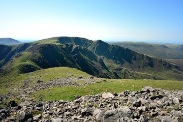 Viewing the track to Scot Fell