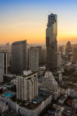 Fototapeta premium Widok na MahaNakhon w Bangkoku
