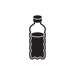 bottle icon in trendy flat design 