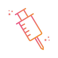Isolated injection gradient style icon vector design