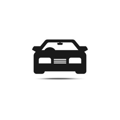 Plakat solid icons for black car front,vector illustrations