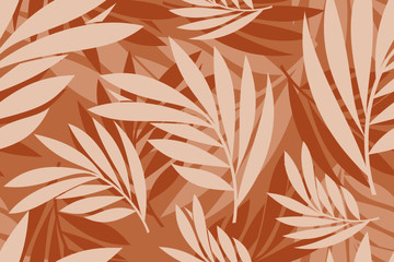 Vector seamless tropical leaves pattern for wallpaper,printing,textile and background