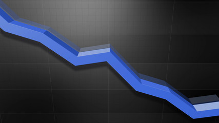 Fototapeta premium Business Economy Data Graph Chart Bar Growth Success 3D illustration background