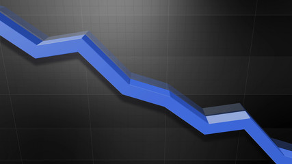Fototapeta premium Business Economy Data Graph Chart Bar Growth Success 3D illustration background