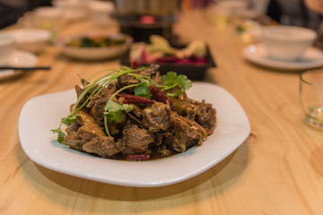 Rich and delicious banquet dishes