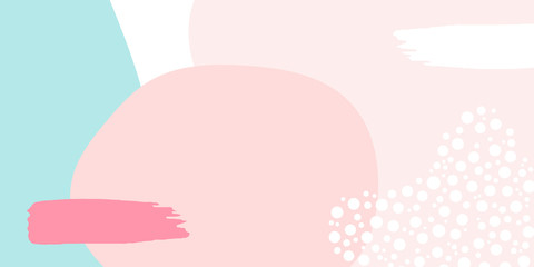 Peach pink tosca light white abstract memphis background. Vector illustration design for presentation, banner, cover, web, flyer, card, poster, wallpaper, texture, slide, magazine, and powerpoint. 