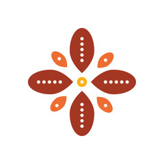 Isolated flower flat style icon vector design