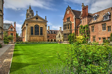 Fototapeta na wymiar Pembroke College, Cambridge University, Cambridge, UK