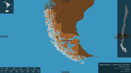 Magallanes y Antártica Chilena, Chile - composition. Pattern © Yarr65