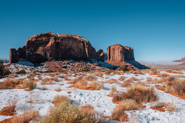Monument Valley Utah in the Snow