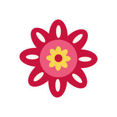 Isolated flower flat style icon vector design