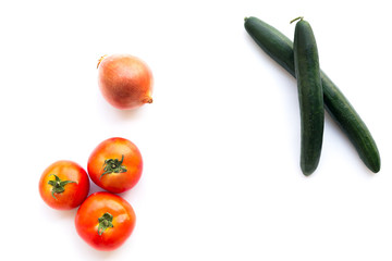 A cucumbers on whire background