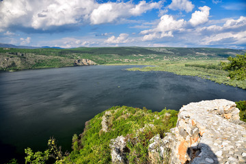 Lake called Prolosko blato in the continental part of south croatia. This part is special for limestone soil which results in many small lakes that appear every year on this territory.