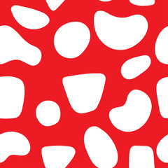 Abstract modern retro seamless background spots shapes