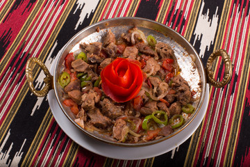 local turkish food (kebab)