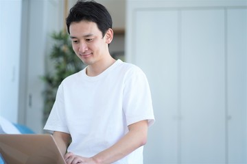 男性　アジア人のポートレート