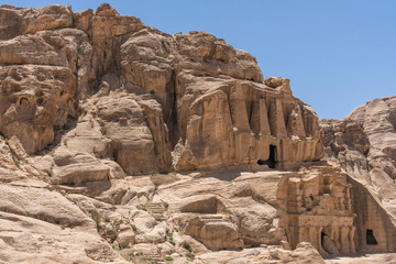 Fototapeta premium Petra, in Jordan, 'Rose City', one of the most precious cultural properties of man's cultural heritage