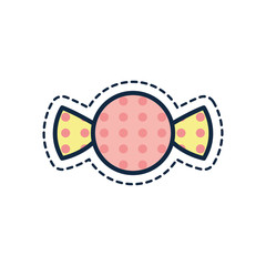 Isolated sweet candy line fill style icon vector design