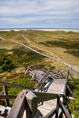 Fototapeta premium Treppe zum Leuchtturm Norddorf auf Amrum