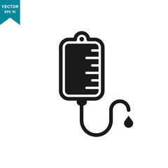 infuse icon in trendy flat style, blood bag icon, iv bag,intravenous bag 