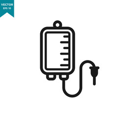 infuse icon in trendy flat style, blood bag icon, iv bag,intravenous bag 