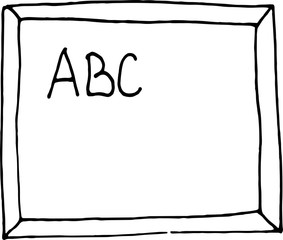 school supplies isolate on a white background coloring