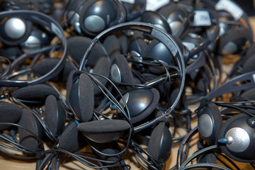 headphones used for simultaneous translation equipment simultaneous interpretation equipment . A...