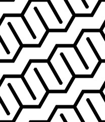 Vector geometric seamless pattern. Modern geometric background with interwoven broken lines.