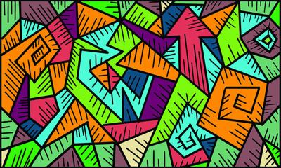 abstract colourfull rectangle