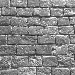 Stone blocks in gray texture.