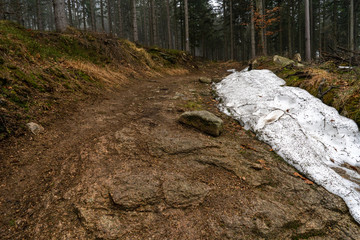 Szklarska Poręba last days of winter