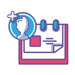 calendar reminder on white background