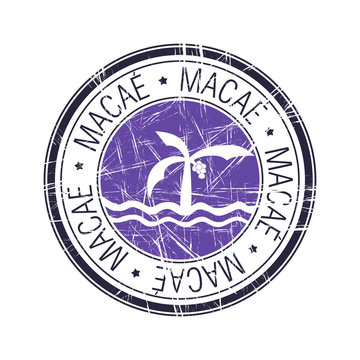 City of Macae, Brazil vector stamp