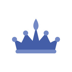 Isolated royal crown line style icon vector design