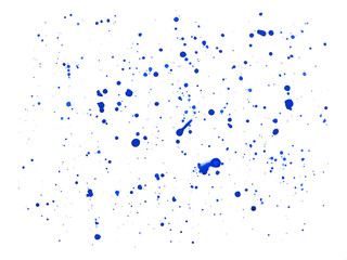 blue watercolor dots on the background.