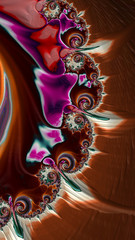 Artfully 3D rendering fractal background