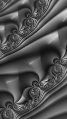 Obraz na płótnie Canvas Artfully 3D rendering fractal background