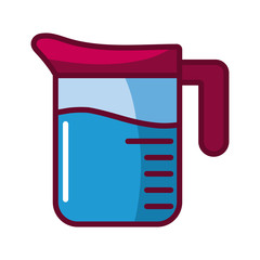 Measureing Cup Jar icon, fill style design