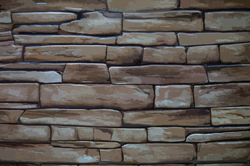 Abstract multicolored image, made with a brush and paints. Handmade. You can use it as an interesting background or on your banner. Eps vector illustration.