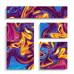 Obraz premium Abstract liquid painting, can be used as a trendy background for wallpapers, posters, cards, invitations, websites. Modern artwork. Marble effect painting. Mixed blue, purple and red paints. EPS 10 ve