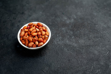 almonds in Minsk on a stone background