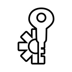 gearwheel tool in white background